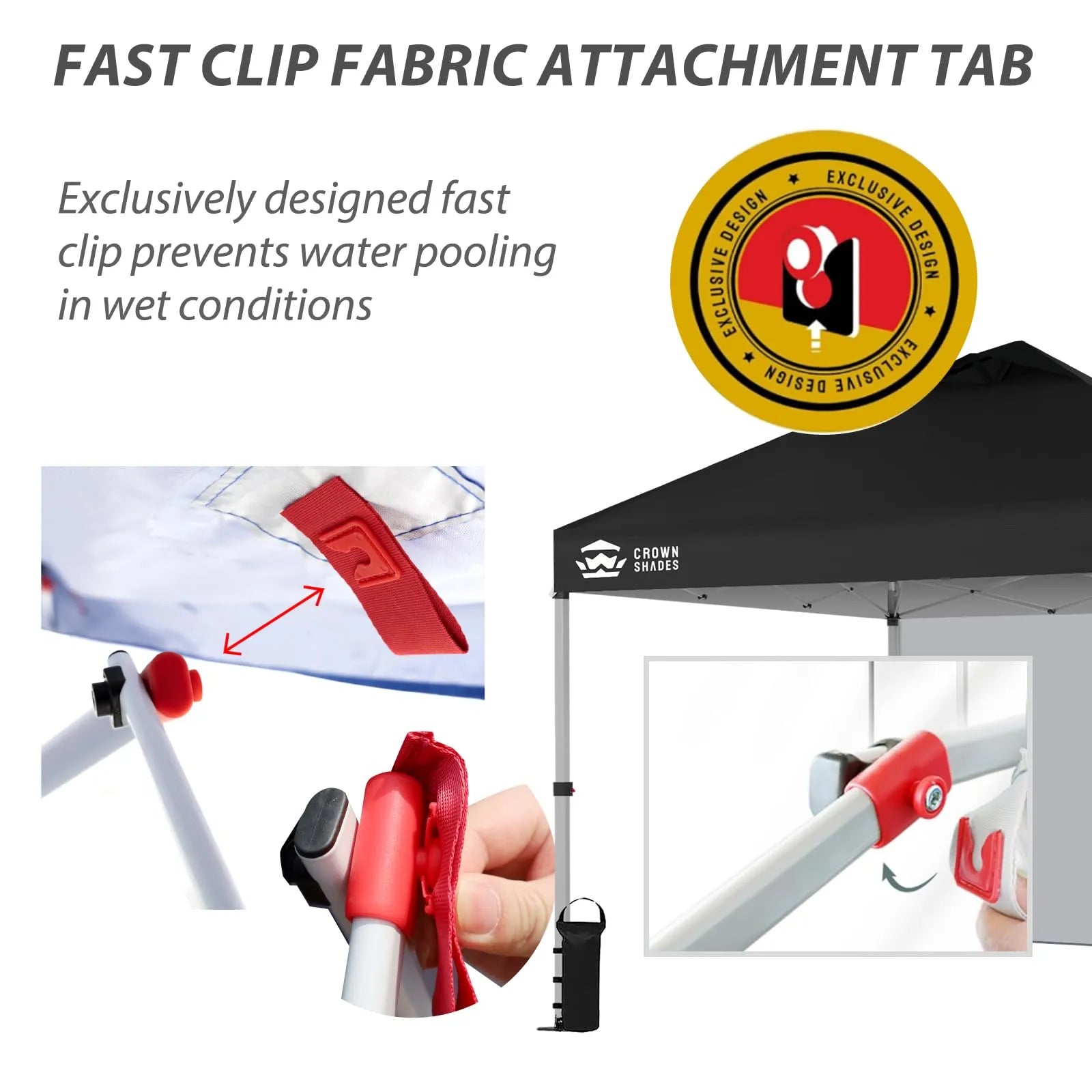 3m x 3m Pop Up Gazebo with Sidewall – One Push Waterproof Canopy